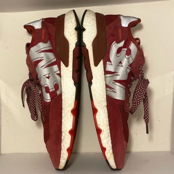 Size 12 - Men’s Adidas Nite Jogger x Scotchlite 3M Burgundy 2019. - Picture 2 of 8